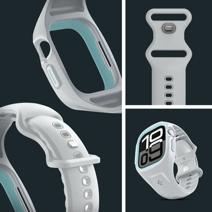 ACS09318 - Apple Watch 10 (46mm) Case Liquid Air Pro in Gray showing inside, detail.
