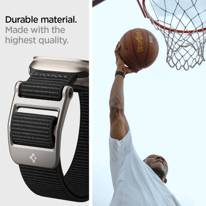 AMP02465 - Apple Watch Series (Apple Watch (49mm)/Apple Watch (45mm)/Apple Watch (42mm)) Watch Band DuraPro Flex in black durable material made with the highest quality.
