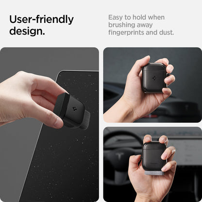 ACP05755 - CC90 Car Screen Cleaner in black showing user friendly design. easy to grip when brushing away fingerprints and dust