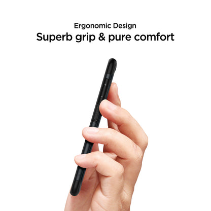 611CS26021 - Galaxy A50 Case Slim Armor in Metal Slate showing the ergonomic design. Superb grip & pure comfort
