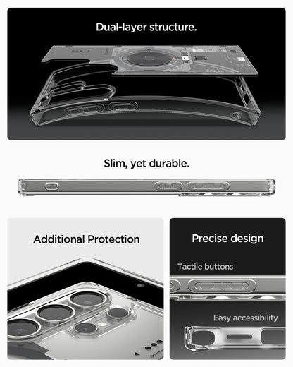 ACS08959 - Galaxy S25 Ultra Case Ultra Hybrid Metal Ring Neo One (MagFit) in Neo One dual layer structure. slim yet durable. additional protection. precise design. tactile buttons. easy accessibility.