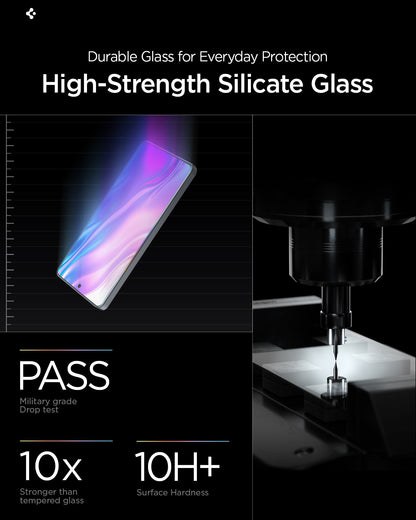 AGL11068 - Galaxy S26 Ultra GLAS.tR EZ Fit Pro showing durable glass for everyday protection. high strength silicate glass