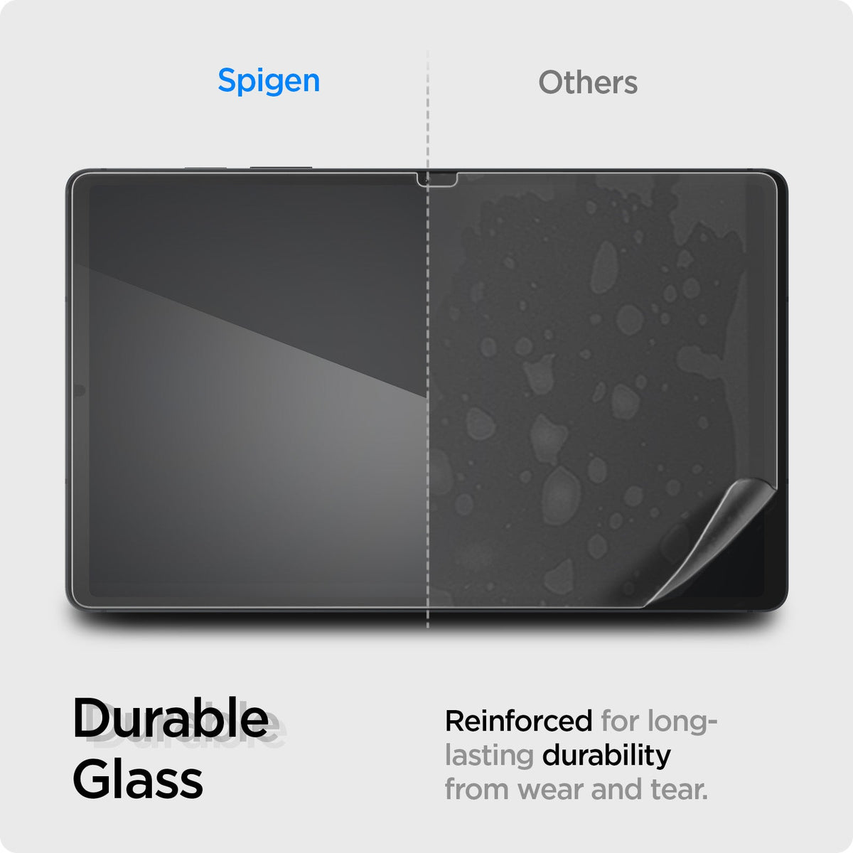 AGL07002 - Galaxy Tab S9 FE Series Screen Protector EZ FIT GLAS.tR durable glass reinforced for long lasting durability from wear and tear.