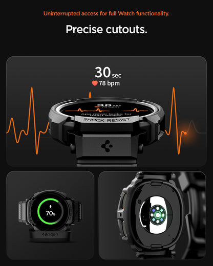 ACS10007 - Galaxy Watch 9 (44mm) Rugged Armor Pro showing precise cutouts