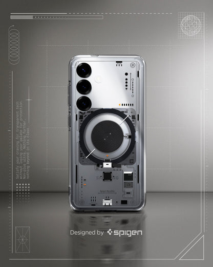 ACS09470 - Galaxy S25 Case Ultra Hybrid Metal Ring Neo One (MagFit) in Neo One designed by spigen.