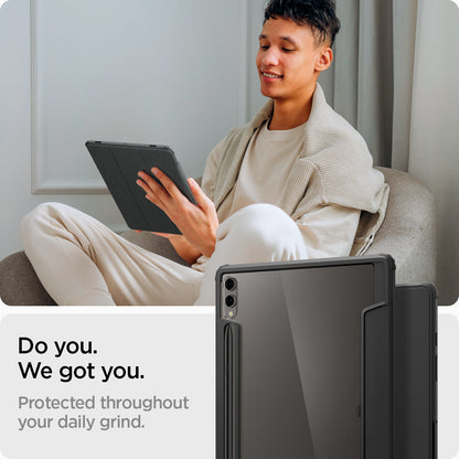 ACS07076 - Galaxy Tab S9 Plus Case Ultra Hybrid Pro in black do you. we got you. protected throughout your daily grind.