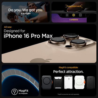 ACS07999 - iPhone 16 Pro Max Case Ultra Hybrid (MagFit) in Graphite do you. we got you. easy approach. all new designed for iPhone 16 pro max. Magfit for magsafe. Magfit compatible. perfect attraction.