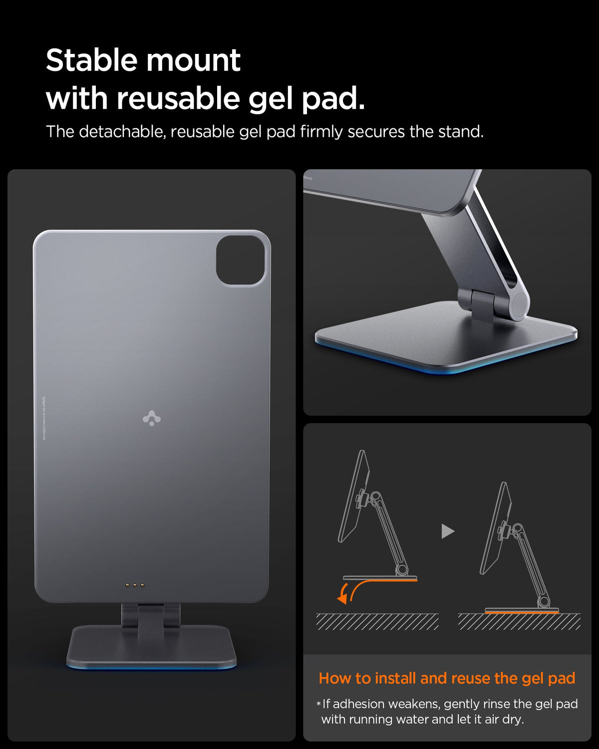 AMP09837 - iPad Air 11" (2025) Magnetic Wireless Charging Stand (MagFit)