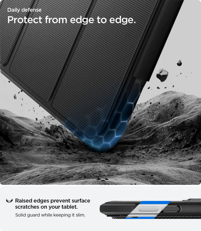 ACS07017 - iPad Pro 11-inch Case Rugged Armor Pro in Black showing protect from edge to edge
