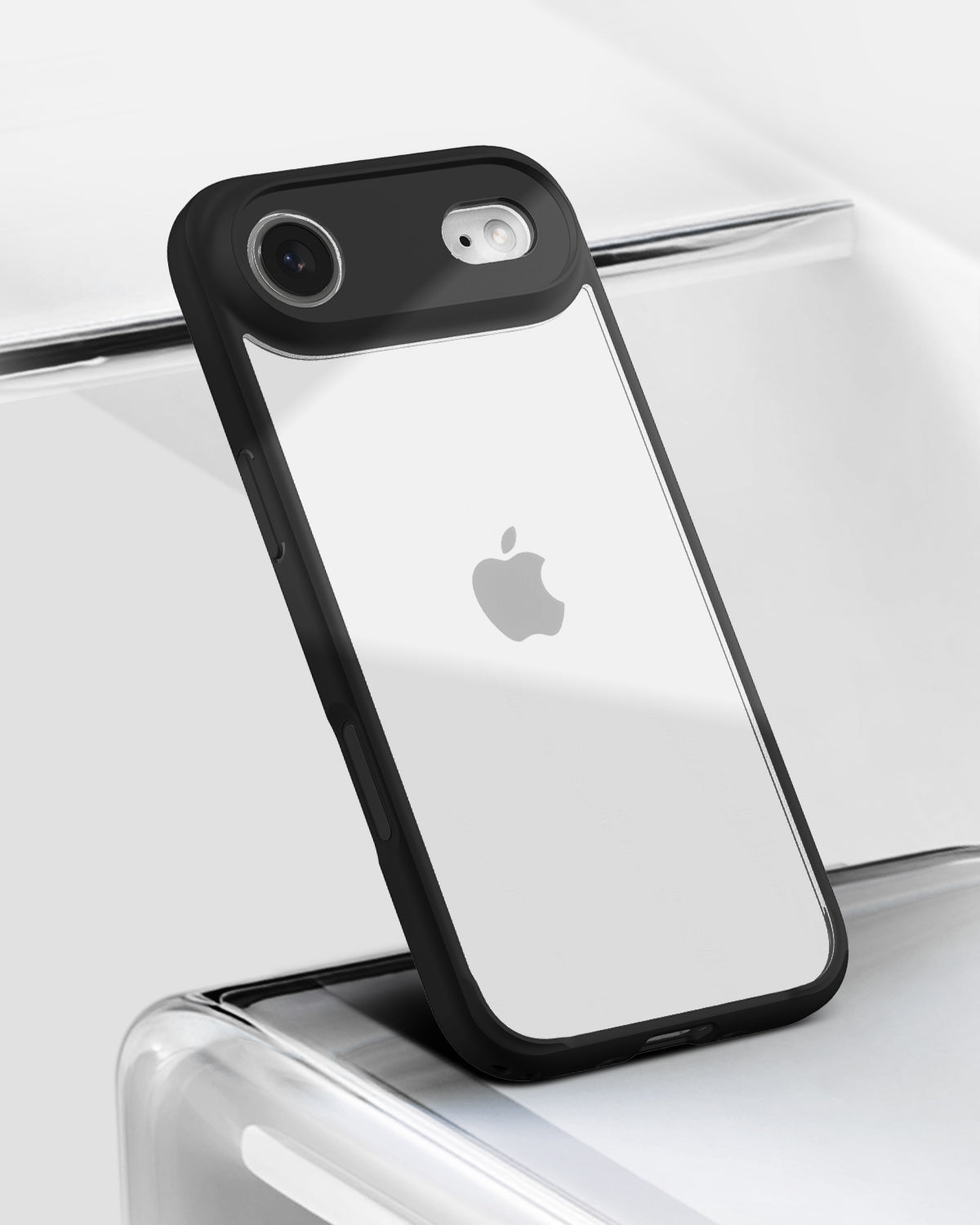 ACS10050 - iPhone 17 Air Ultra Hybrid in Matte Black showing back of the case