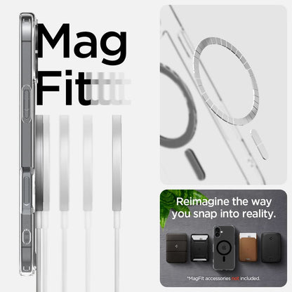 ACS08206 - iPhone 16 Case Ultra Hybrid (MagFit) in Black magfit. reimagine the way you snap into reality. Magfit accessories not included.