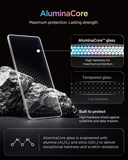 AGL12007 - iPhone Duo Glas.tR EZ Fit Pro showing the reinforced glass structure designed for scratch and impact protection.