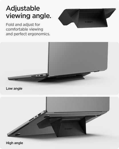 AMP10403 - Slim Fold Laptop Stand | LD201-S3 showing the adjustable viewing angle