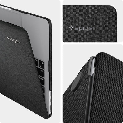 ACS05272 - MacBook Air Case Urban Fit in black showing the different angles
