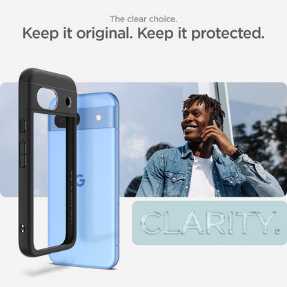 ACS07262 - Pixel 8a Case Ultra Hybrid in Matte Black the clear choice. Keep it original. Keep it protected.
