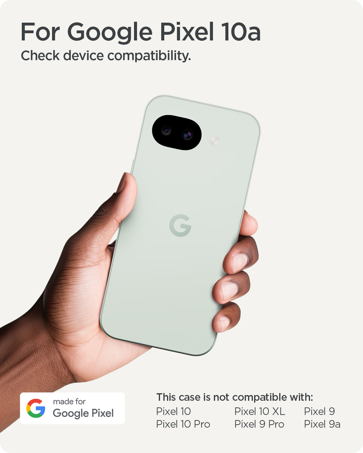 ACS11285 - Pixel 10a Liquid Air in Matte Black showing for Google Pixel 10a. check device compatibility