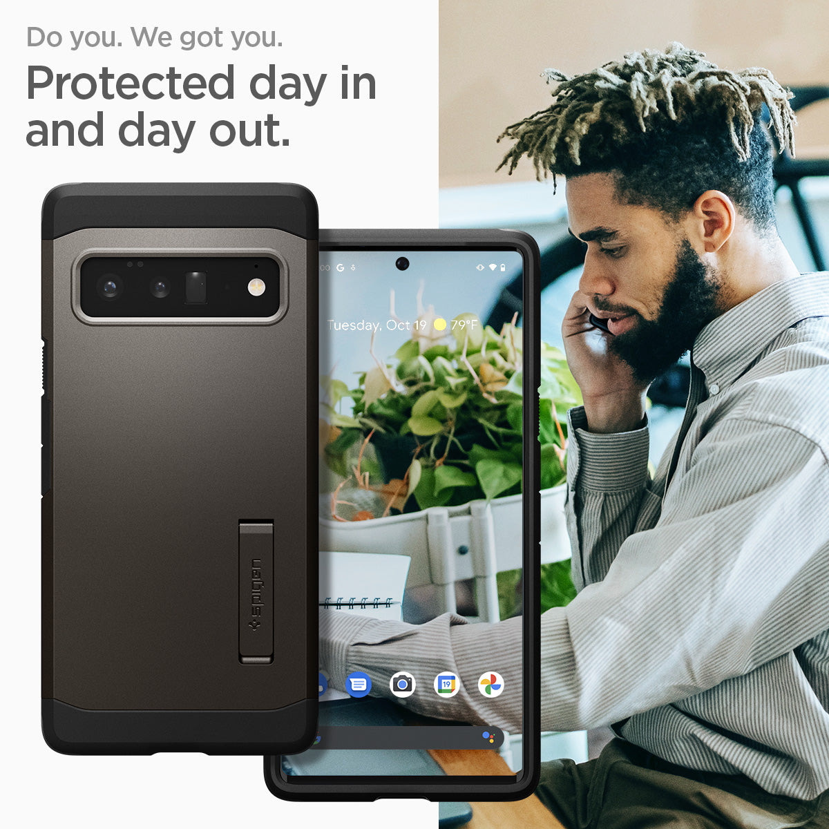 ACS03462 - Pixel 6 Pro Case Tough Armor in gunmetal do you. we got you. protected day in and day out.