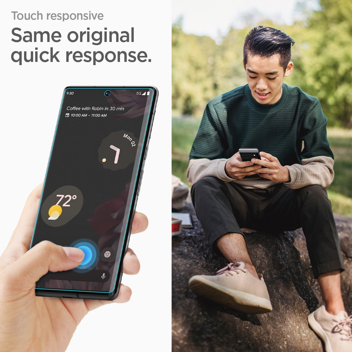 AFL05201 - Pixel 7 Pro Screen Protector Neo Flex touch responsive same original quick response.