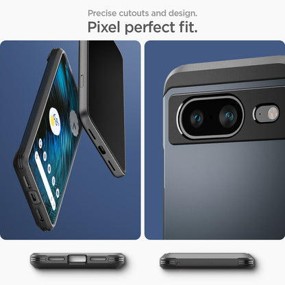ACS06283 - Pixel 8 Case Tough Armor in metal slate precise cutouts and design. Pixel perfect fit.
