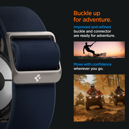 AMP07607 - Pixel Watch 5 (41mm) Lite Fit Navy lightweight woven construction provides breathable comfort for all-day wear.