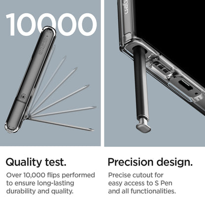 ACS05622 - Galaxy S23 Ultra Case Ultra Hybrid S in crystal clear quality test. over 10,000 flips performed to ensure long lasting durability and quality. precision design. precise cutout for easy access to S pen and all functionalities.