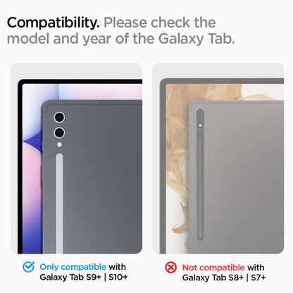 AGL06999 - Galaxy Tab S9+ Screen Protector EZ Fit GLAS.tR compatibility. Please check the model and year of the galaxy tab. only compatible with galaxy tab s9+, s10+ Not compatible with galaxy tab s8+s7+