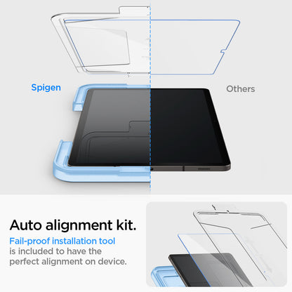AGL07000 - Galaxy Tab S10 FE Screen Protector EZ Fit GLAS.tR auto alignment kit fail proof installation tool included