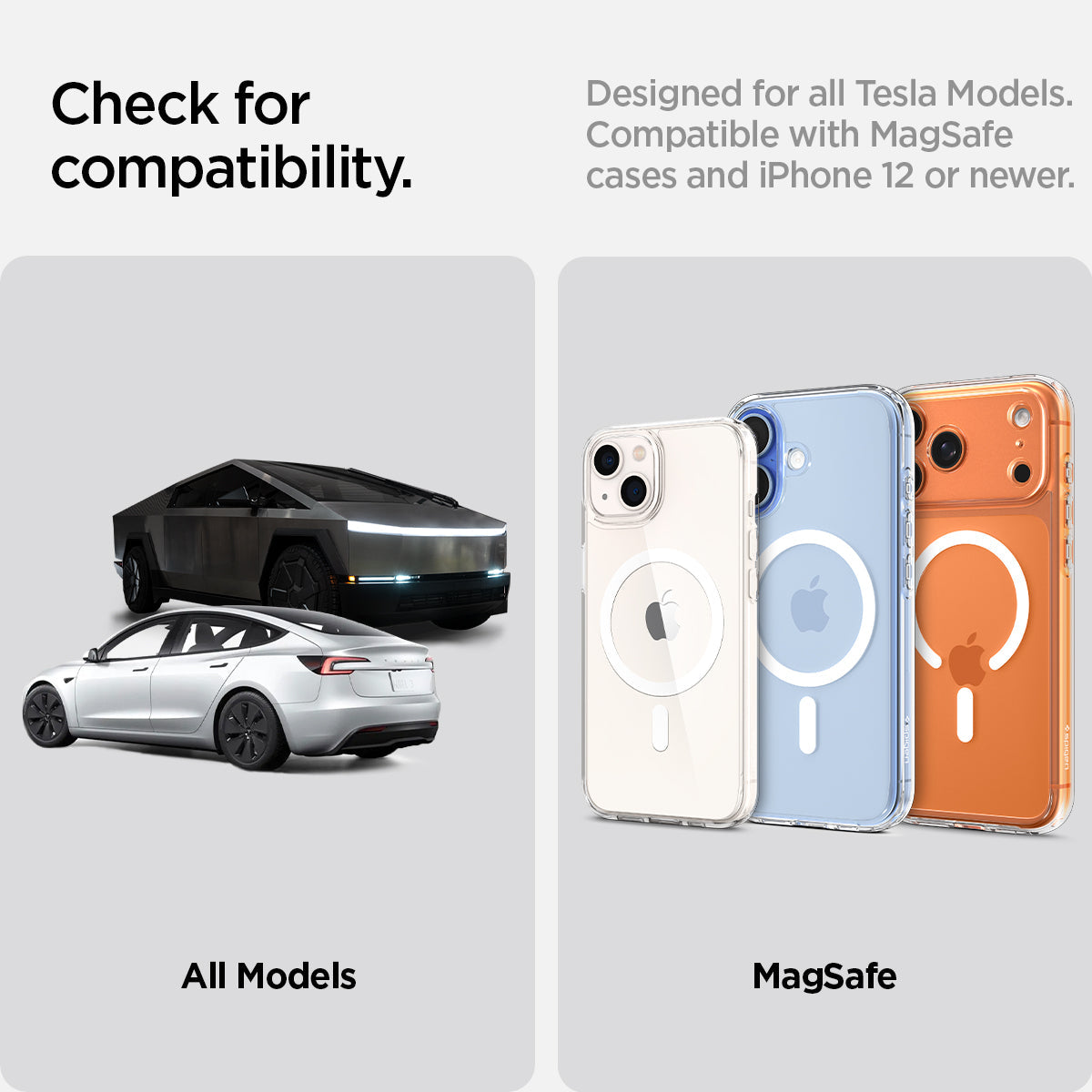 ACP07869 - Tesla Models OneTap Screen Car Mount ITLST90 (MagFit) check for compatibility. designed for all tesla models compatible with magsafe cases and iPhone 12 or newer.