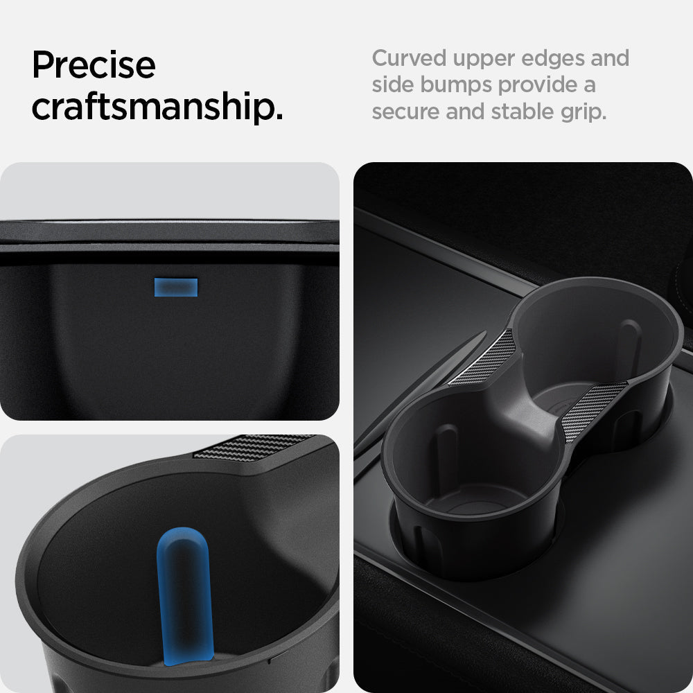 ACP07107 - Tesla Model 3 & Y Cup Holder Insert showing precise craftsmanship