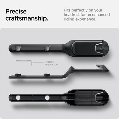 ACP06041 - Tesla Model Y Backseat Seatbelt Guide in black precise craftmanship. fits perfectly on your headrest for an enhanced riding experience.