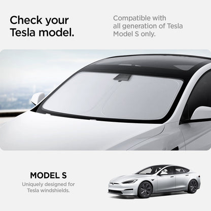 ACP09305 - Tesla Series - CryoShade Model S (2022-2024) check your tesla model. compatible with all generation of tesla model s only. model S uniquely designed for tesla windshields.