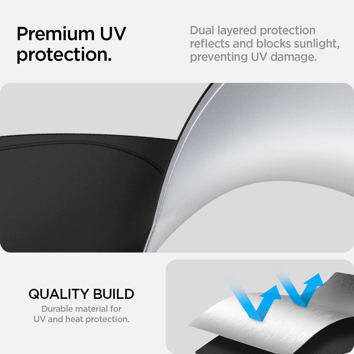 ACP09094 - Tesla Model X TO263 (2022-2025) Cryoshade in black premium UV protection. Dual layered protection reflects and blocks sunlight, preventing UV damage. quality build. Durable material for UV and heat protection.