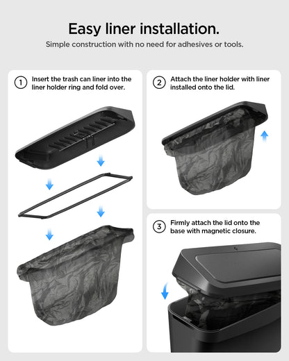 ACP11106 - Tesla Series - Car Trash Can | TO281J showing easy liner installation.