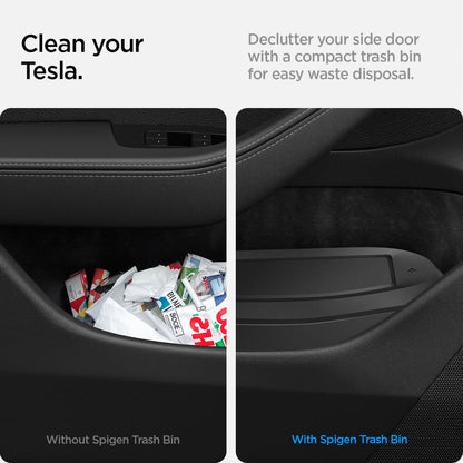 ACP09184 - Tesla Series Car Trash Bin TO282 H clean your tesla. declutter your side door with a compact trash bin for easy waste disposal.