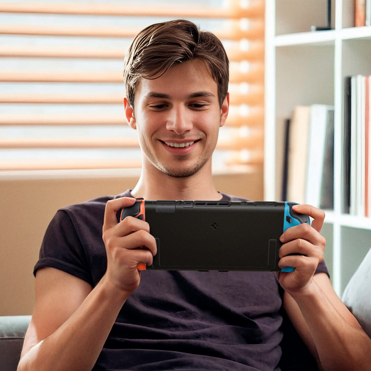 ACS10207 - Nintendo Switch 2 Case Nano Pop in Special Edition showing a man with the device
