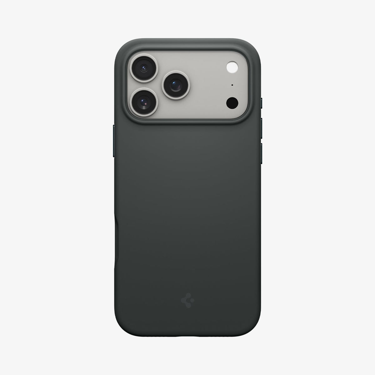 ACS09956 - iPhone 17 Pro Silicone Fit (MagFit) Case in green showing the back