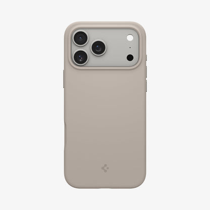 ACS09957 - iPhone 17 Pro Silicone Fit (MagFit) Case in stone showing the back