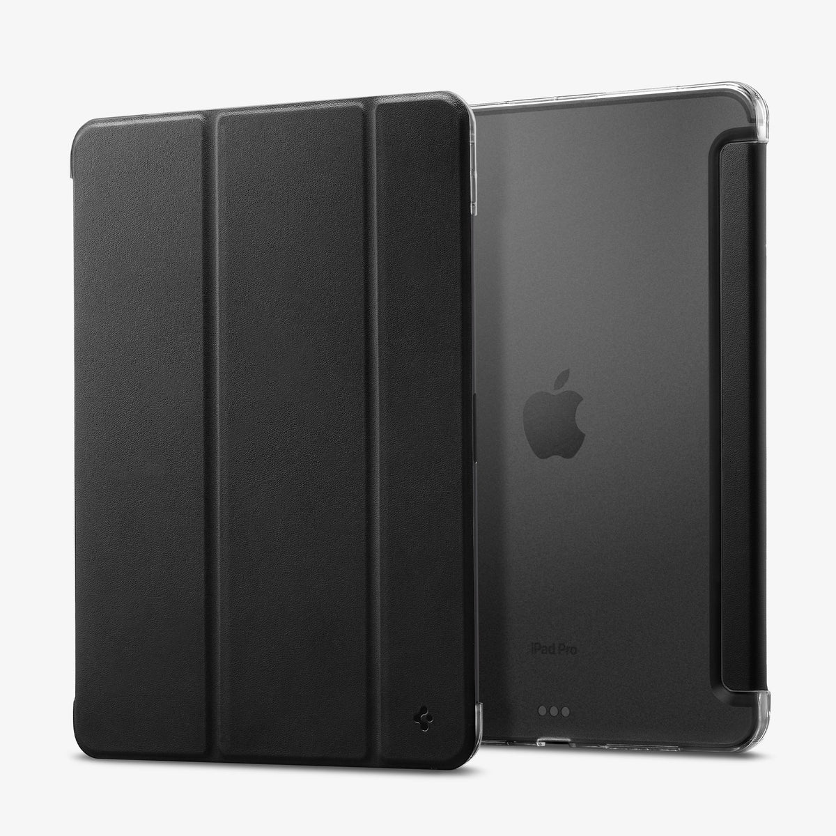 ACS09440 - iPad Pro 11-inch (2024) Case Liquid Air Folio in Black showing the front and back