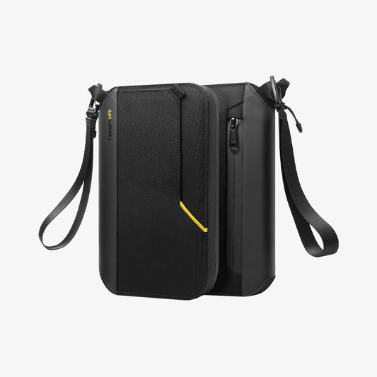 AFA07574 - Klasden Passport Organizer KD500 in Black showing the front and partial back