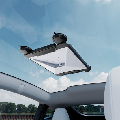 ACP09333 - Starlink Mini Car Mount STL100 showing attach with top of the car