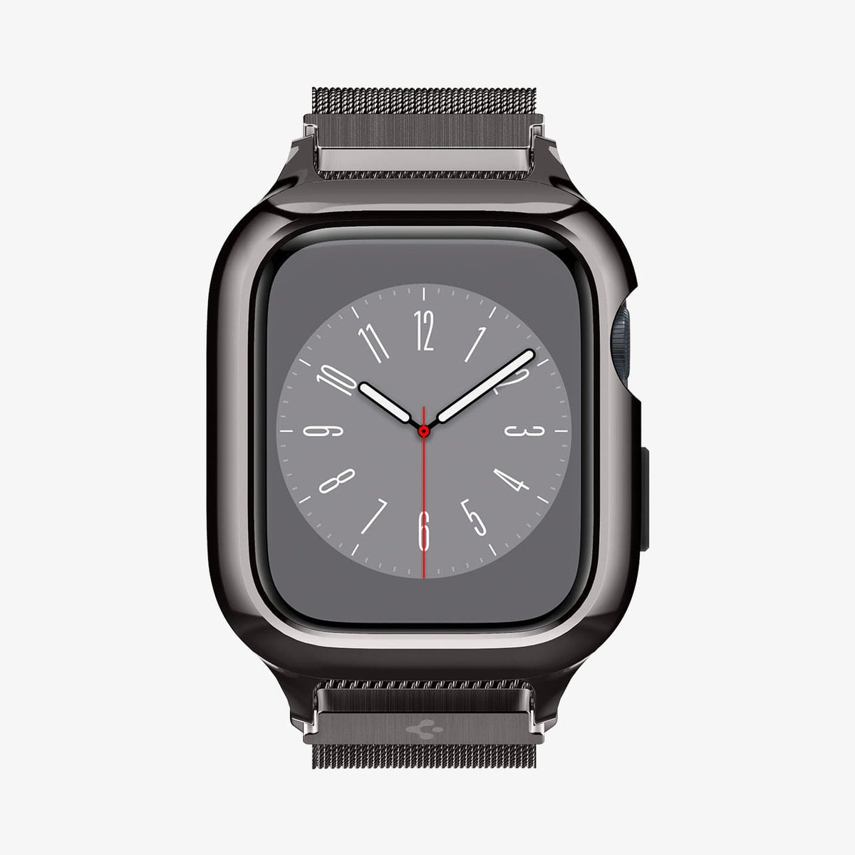 ACS04585 - Apple Watch Series (Apple Watch (45mm)) Case Metal Fit Pro in graphite showing the front