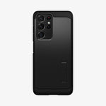 ACS02354 - Galaxy S21 Ultra Tough Armor Case in black showing the back