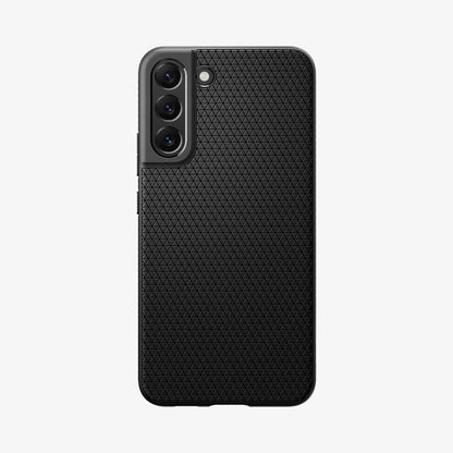 ACS03987 - Galaxy S22 5G Case Liquid Air in black showing the back