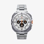ACS08828 - Watch Ultra (47mm) Case Bezel Tune Pro in Silver showing the front and sides