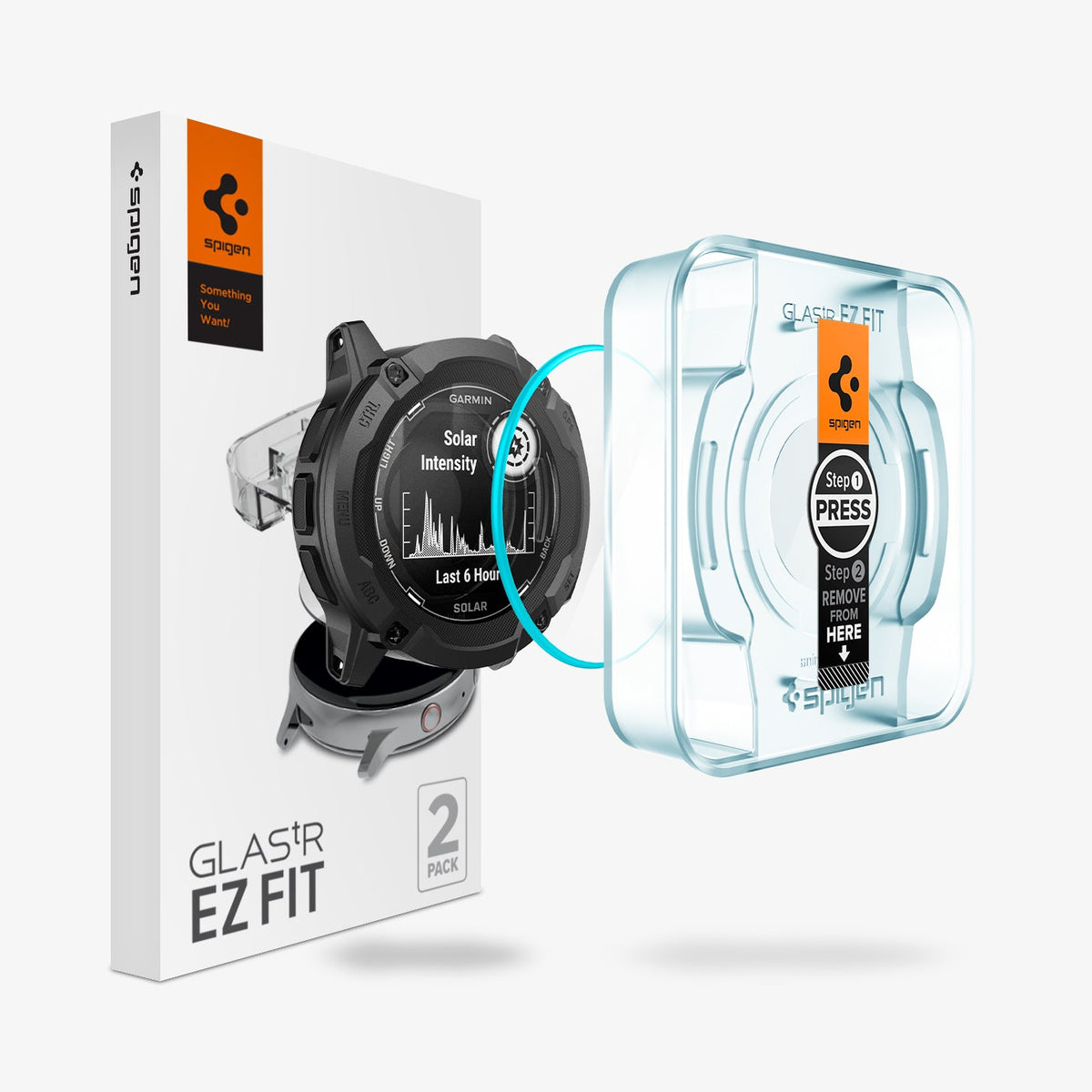 AGL07593 - Instinct 2X Glas.tR EZ FIT in Clear showing the front