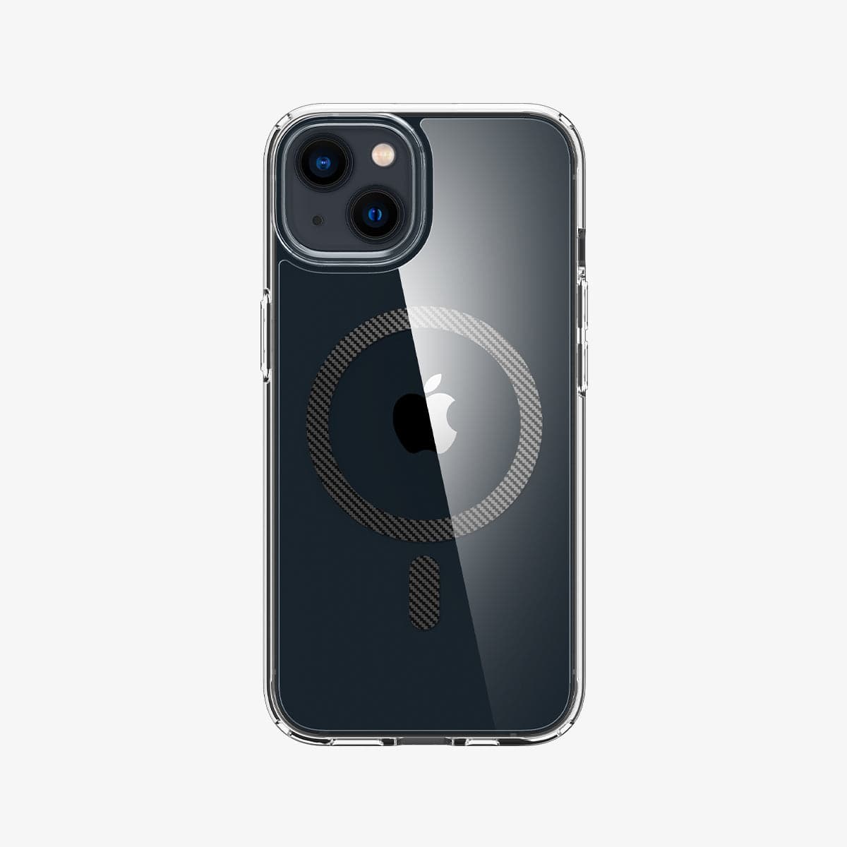ACS04086 - iPhone 13 Case Ultra Hybrid Mag Safe Compatible in carbon fiber showing the back