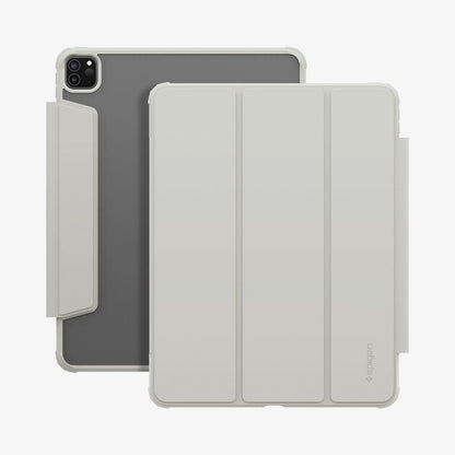 ACS06076 - iPad Pro 12.9" Case Air Skin Pro in gray showing the front and back