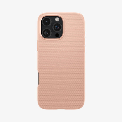ACS08692 - iPhone 16 Pro Case Liquid Air in Rose Titanium showing the back