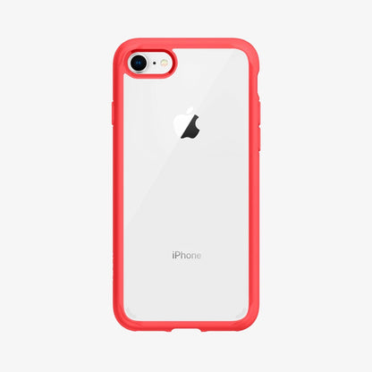 042CS21724 - iPhone 8 Series Ultra Hybrid Case in Red showing the back