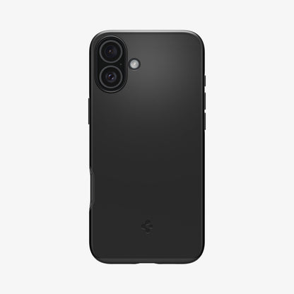 ACS08186 - iPhone 16 Case Thin Fit (MagFit) in Black showing the back